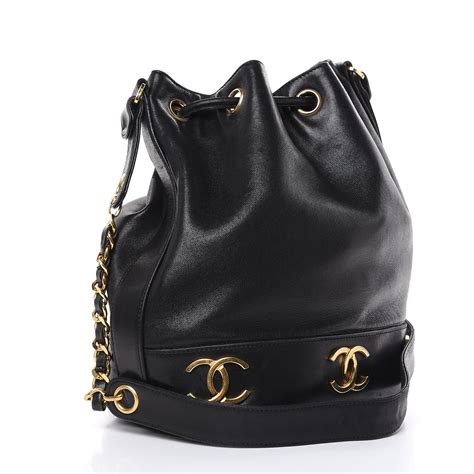 chanel lambskin tote with drawstring closure|chanel lambskin handbags.